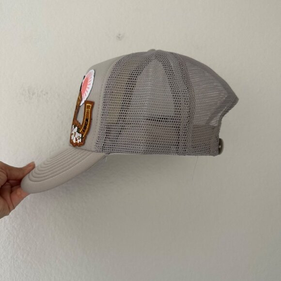 Nissin Cap Customized Trucker Hat Patch Western Country Cowboy O/S Grey - Picture 4 of 6